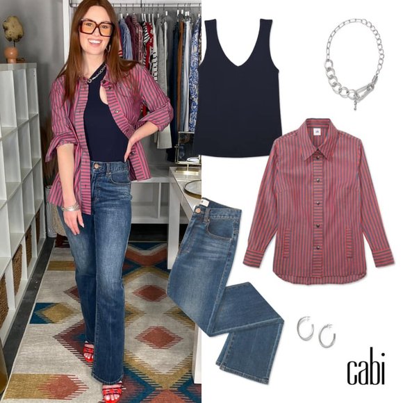Cabi 6083 Regatta Shacket Spring 2022 XSmall NWT - Picture 1 of 5